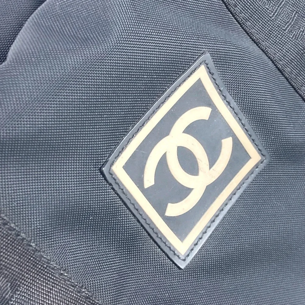 CHANEL Black Logo Shoulder Bag